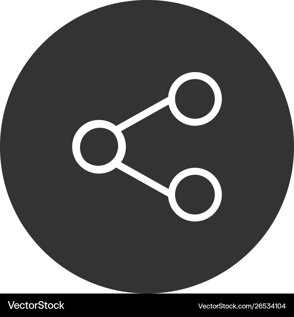 Share icon in modern style for web site Share icon in modern style for web site vector image