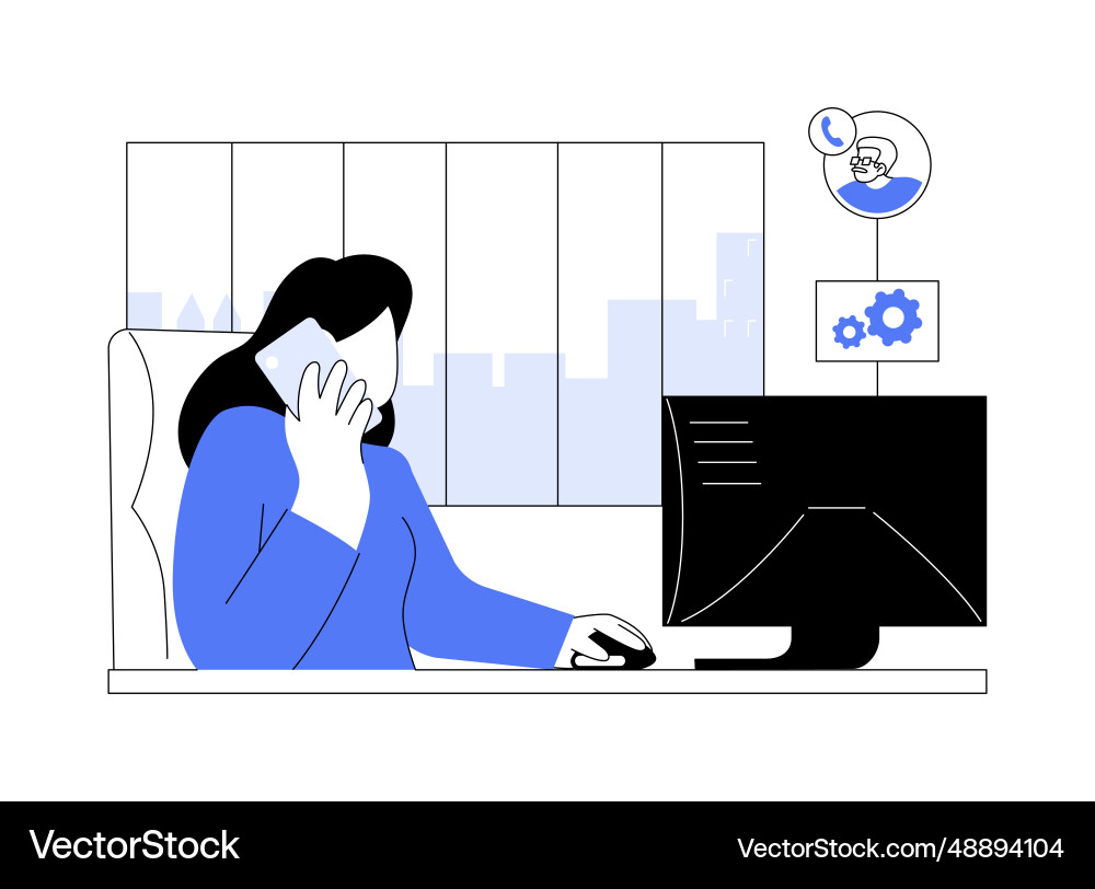 Technical support for clients abstract concept Technical support for clients abstract concept vector image