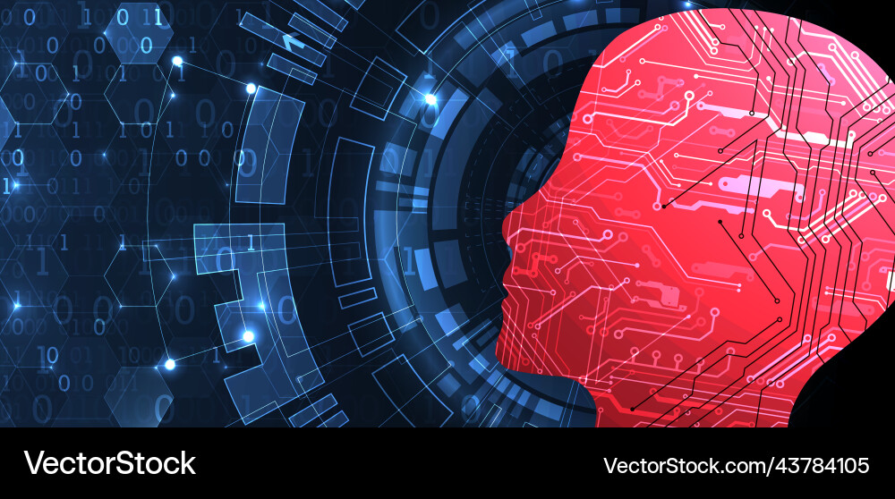 Abstract background on the theme of artificial Abstract background on the theme of artificial vector image