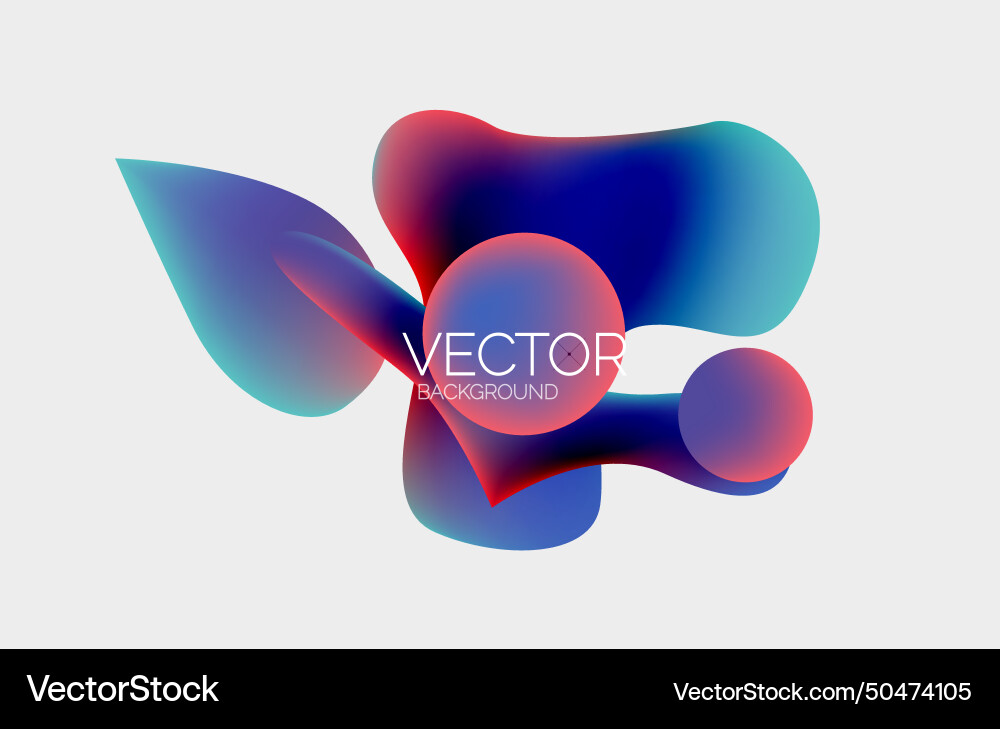 Abstract liquid bubble background Royalty Free Vector Image