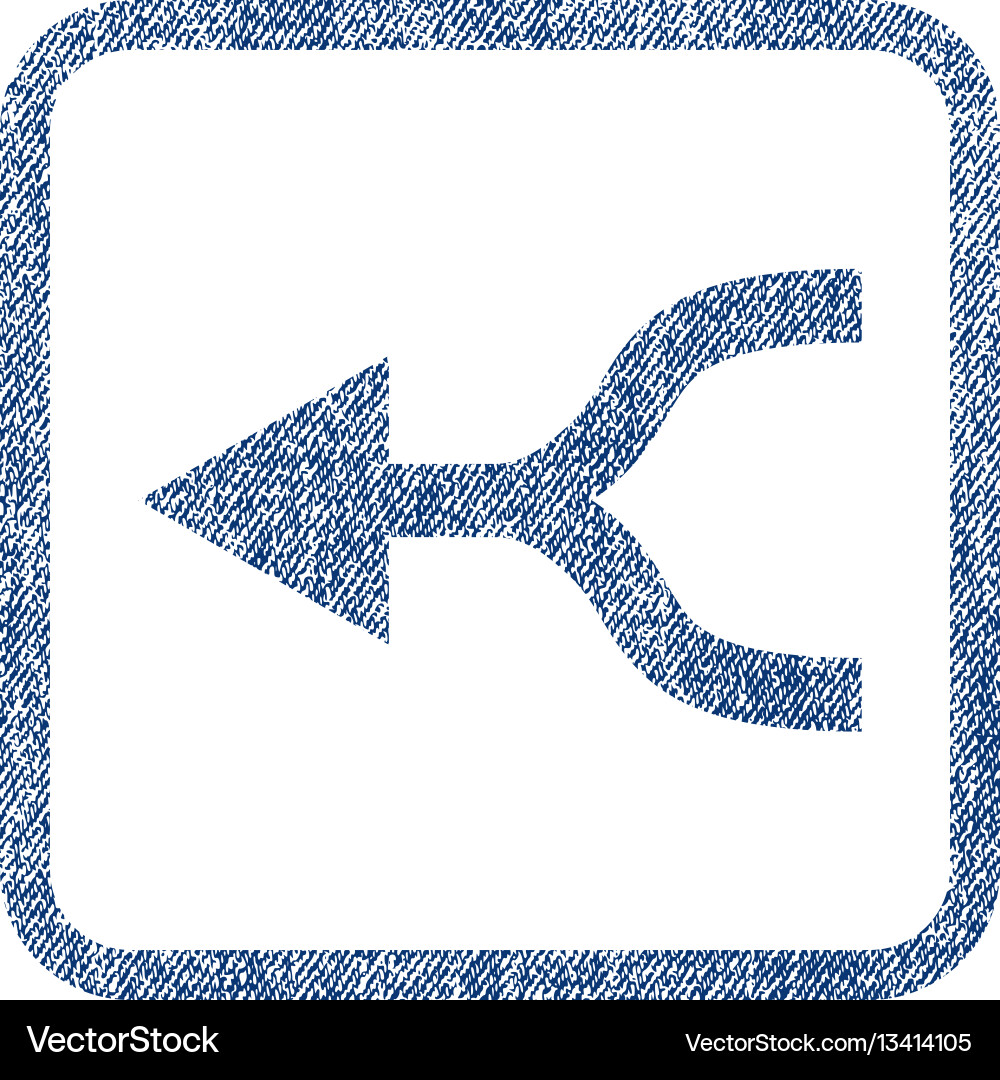 Combine arrow left fabric textured icon Combine arrow left fabric textured icon vector image