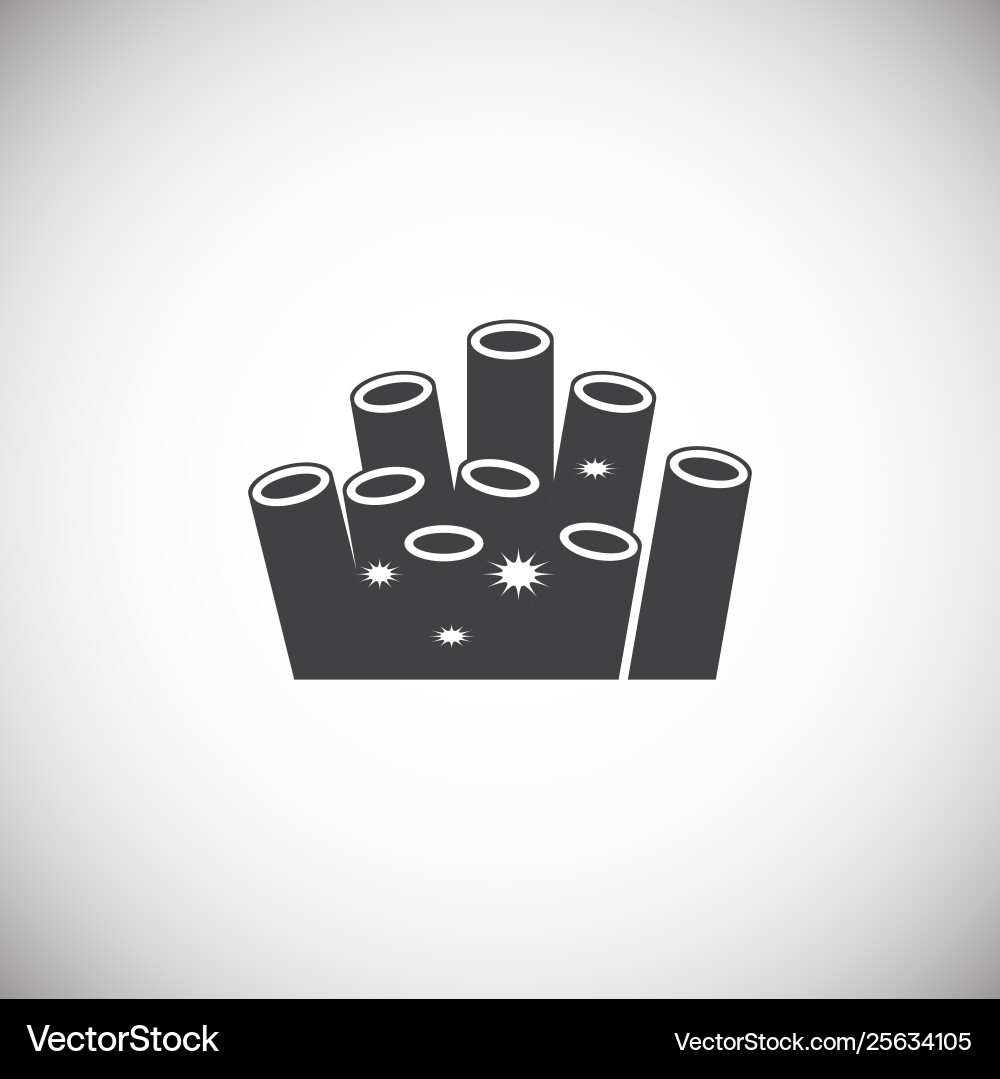 Coral icon on background for graphic and web Coral icon on background for graphic and web Vector Image