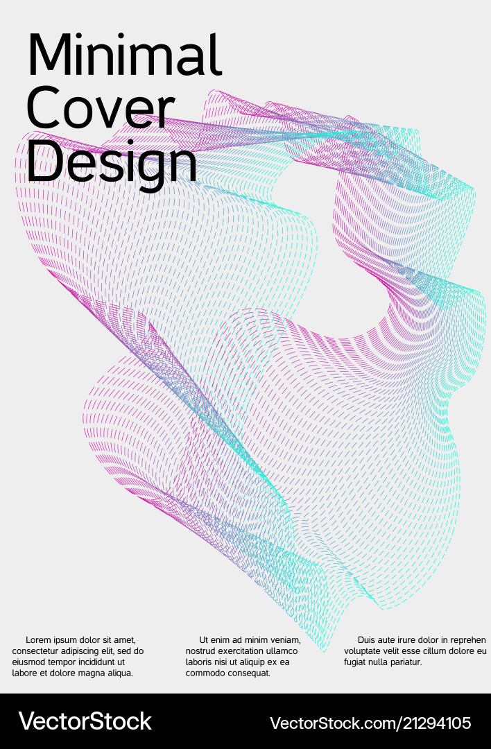 Cover design with abstract lines Cover design with abstract lines vector image