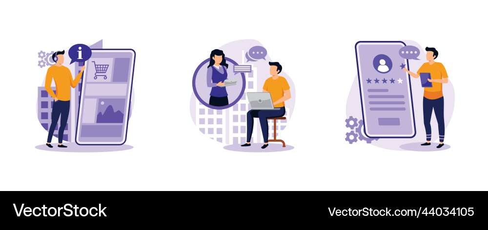 Customer help digital guide useful tips Customer help digital guide useful tips Vector Image