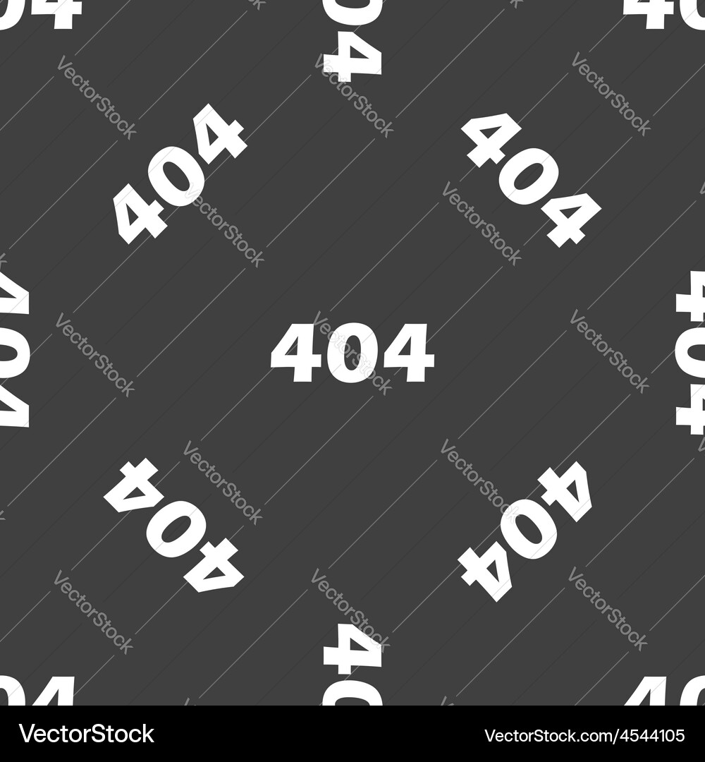 Error 404 pattern vector image