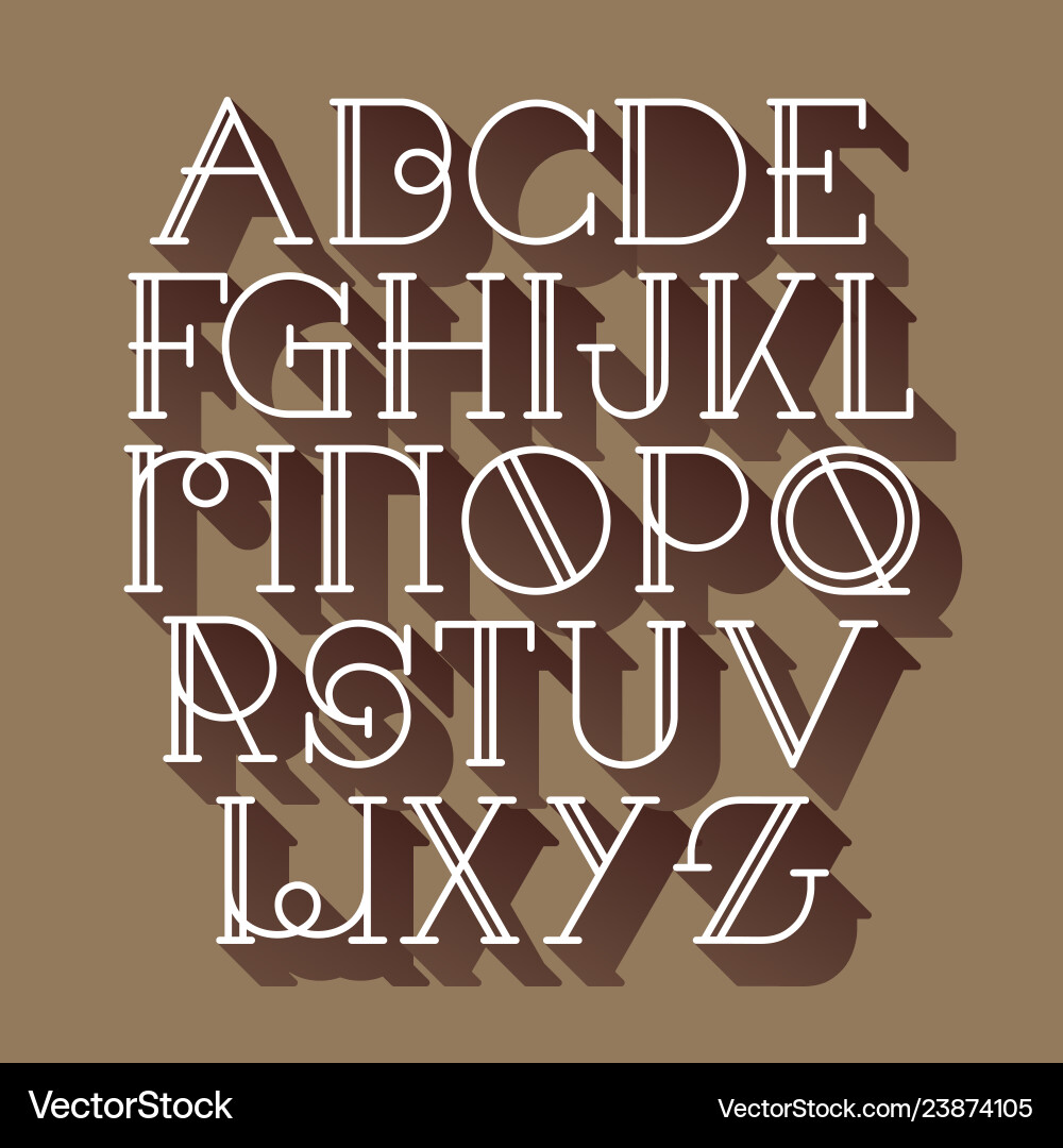 Font script typeface handcrafted handwritten Vector Image