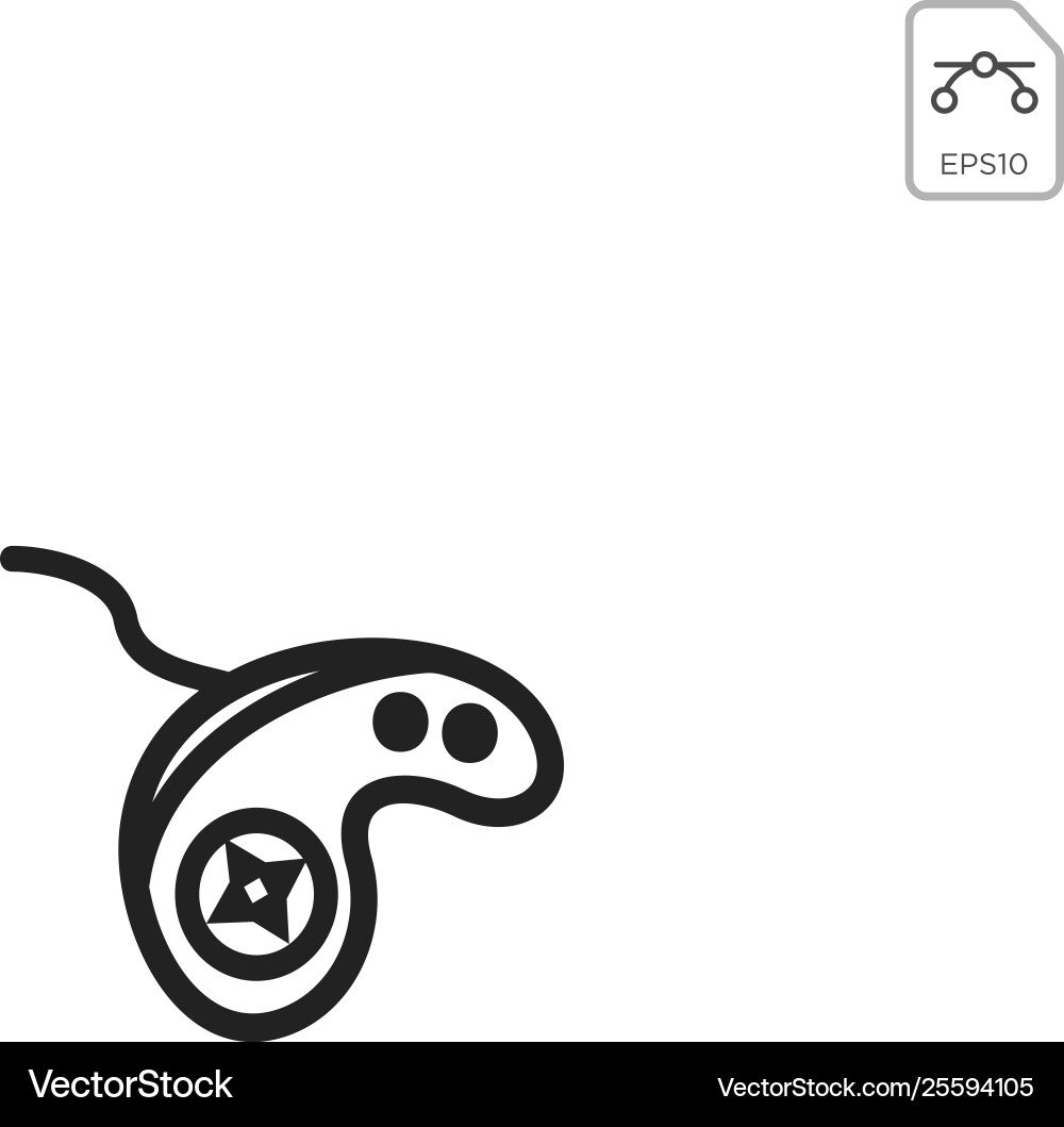Joystick controller icon or symbol element Joystick controller icon or symbol element vector image