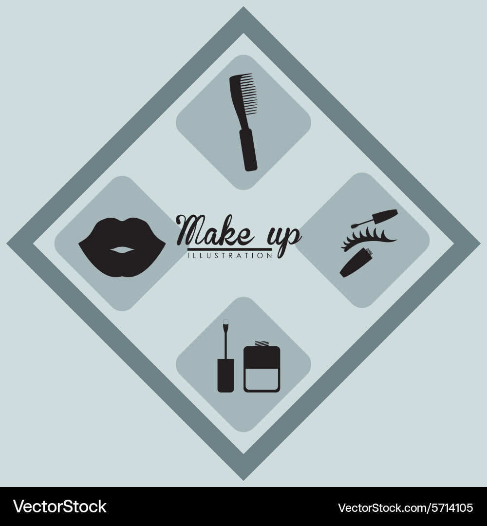 Make up design Vector Image