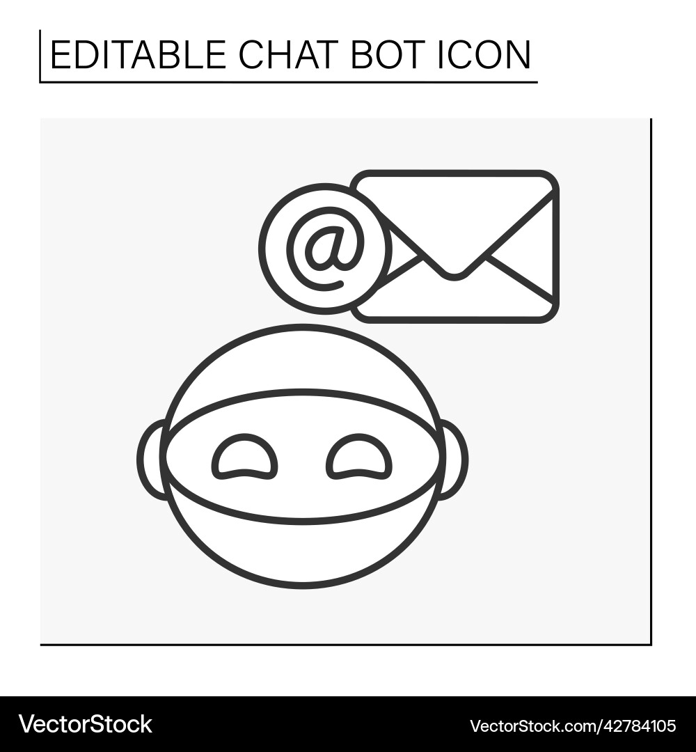 Robot line icon Robot line icon vector image