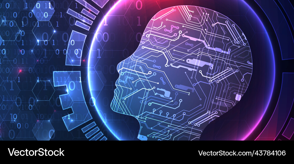 Abstract background on the theme of artificial Abstract background on the theme of artificial vector image