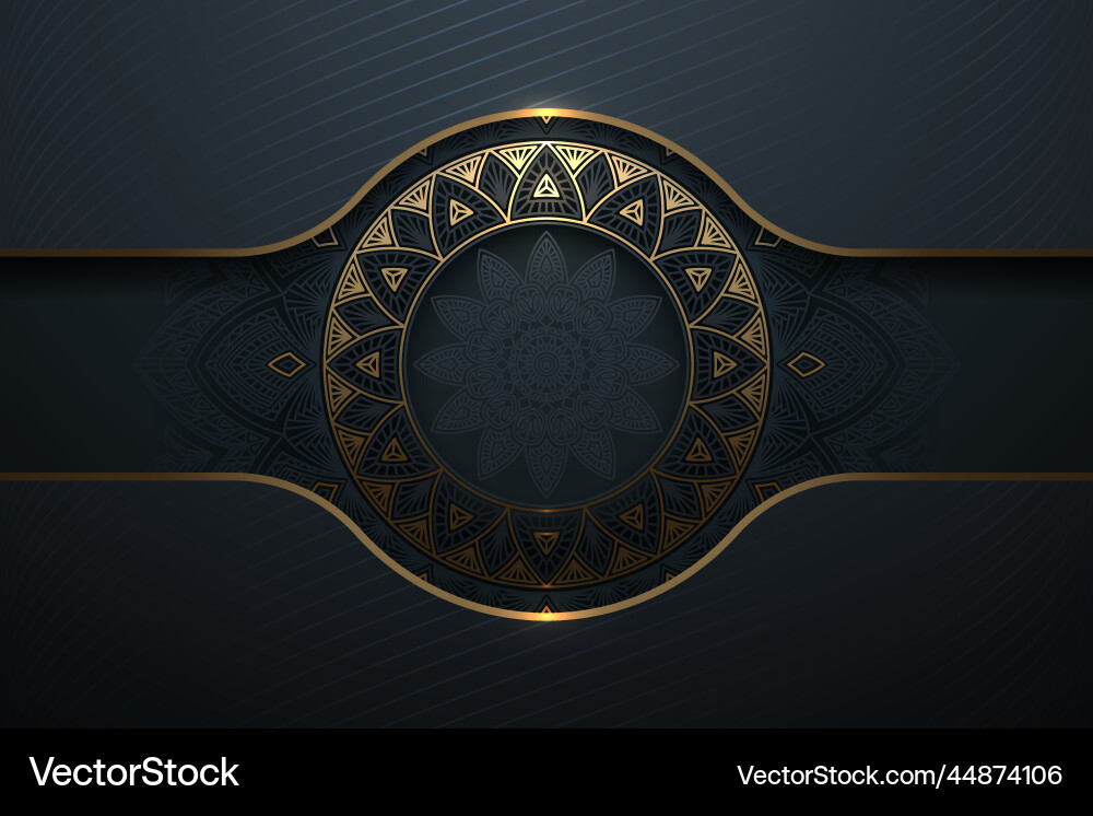 Abstract gold luxury pattern background Royalty Free Vector