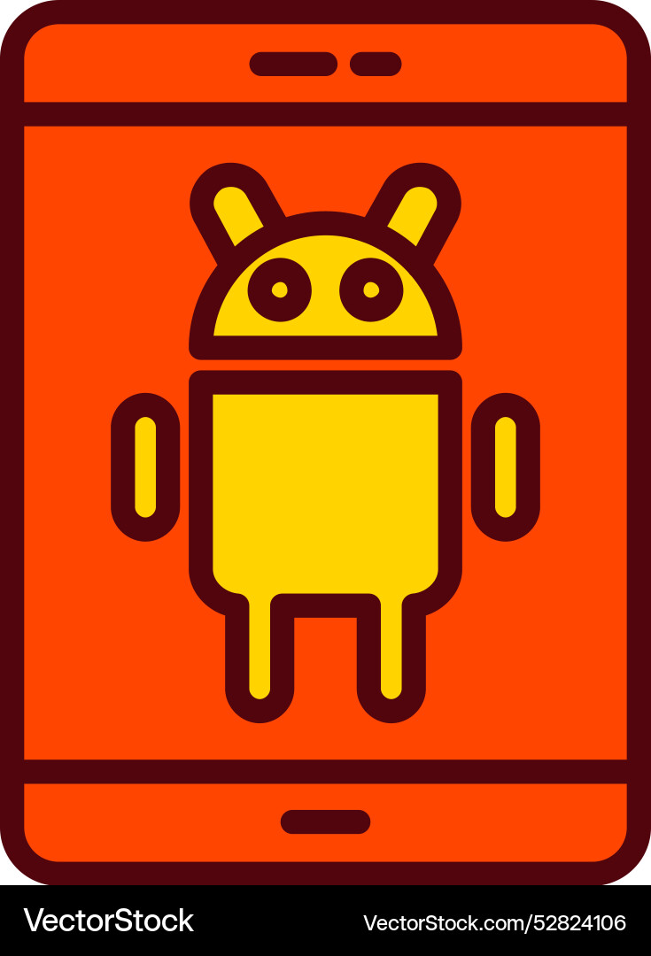 Android icon design Vector Image