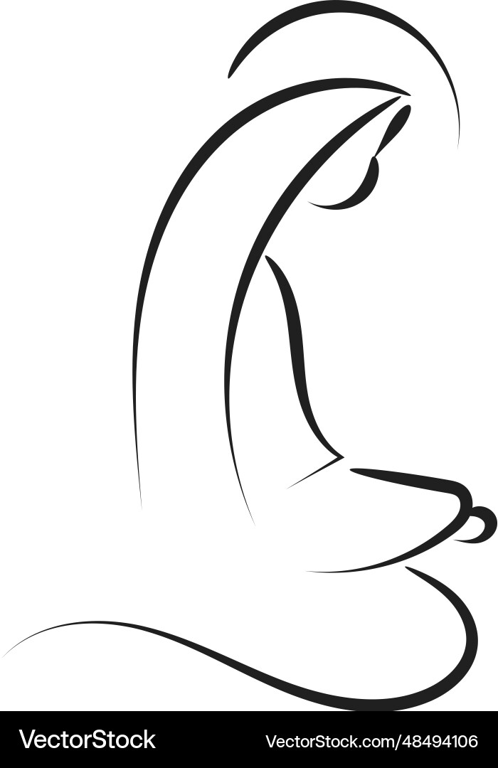 Christian line art design for print Christian line art design for print vector image