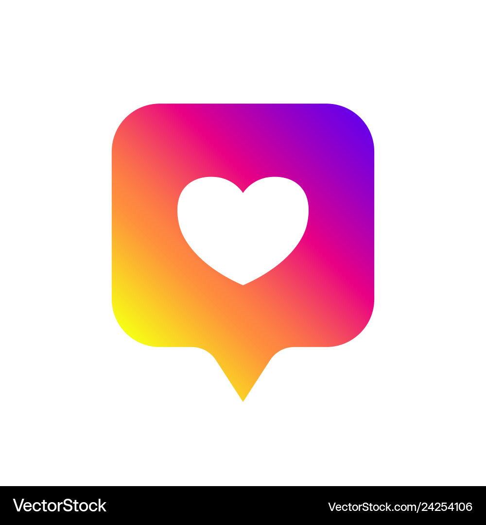 Counter notification icon color gradient Counter notification icon color gradient vector image