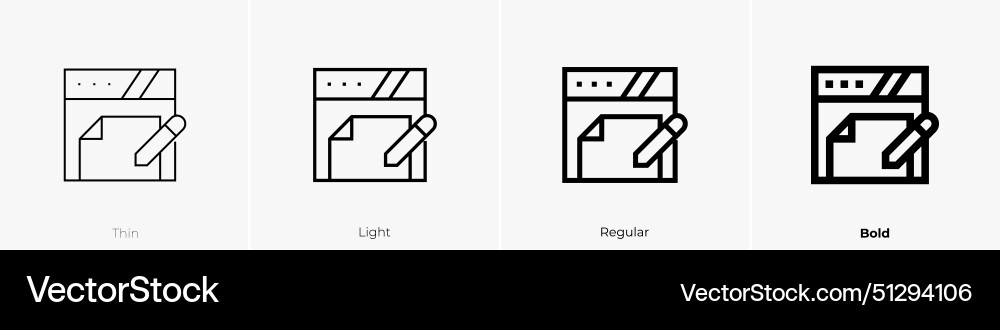 Digital signature icon thin light regular Digital signature icon thin light regular vector image