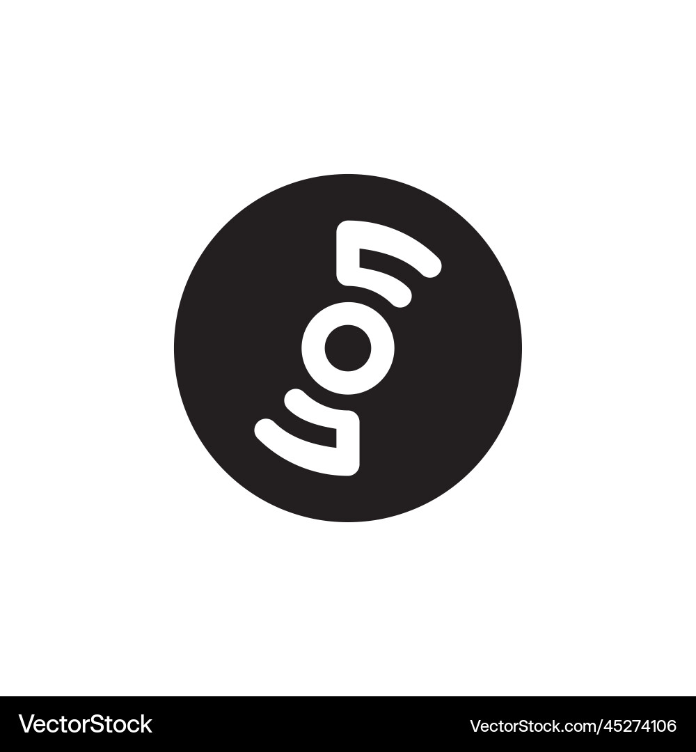 Dvd icon computer component solid style Dvd icon computer component solid style vector image