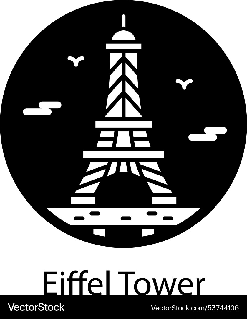 Eiffel tower Vector Image