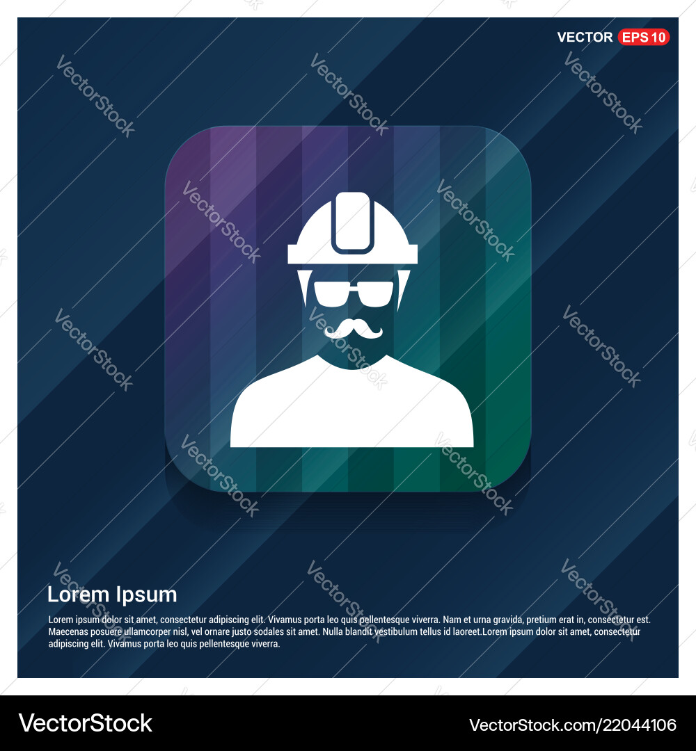 Engineer user icon Vector Image