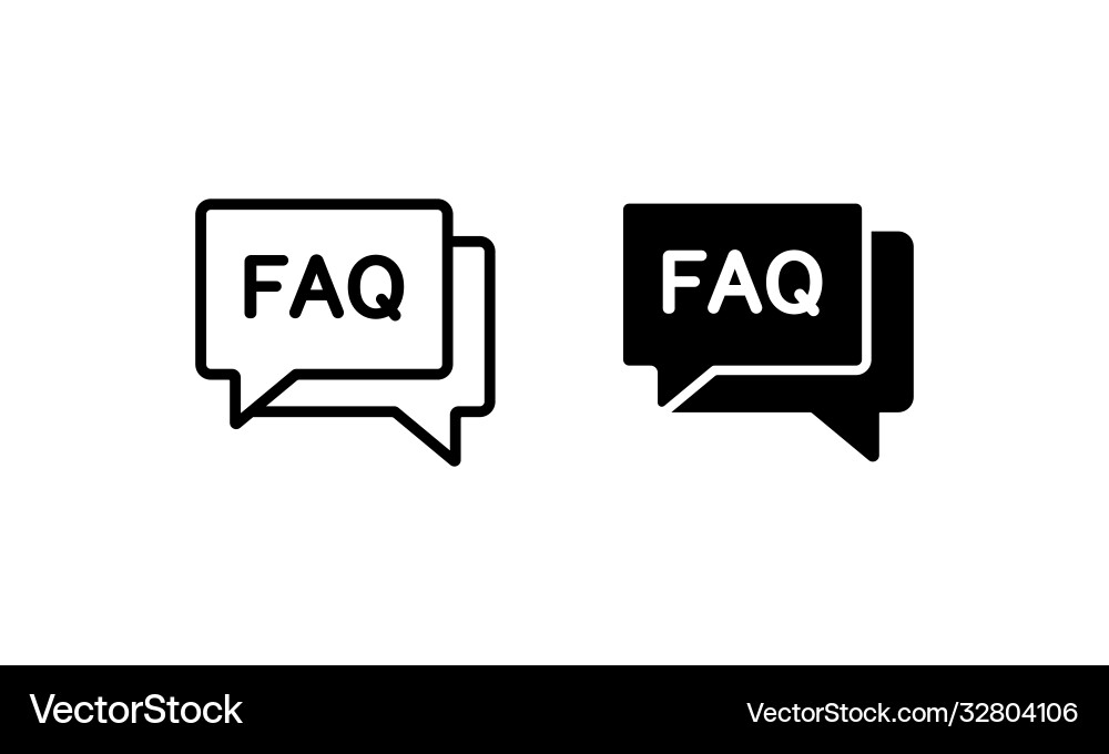 Faq frequently asked questions icon need help Faq frequently asked questions icon need help vector image