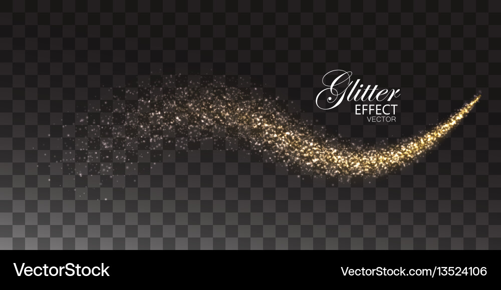 Glowing stream of sparkles and light rays Glowing stream of sparkles and light rays vector image