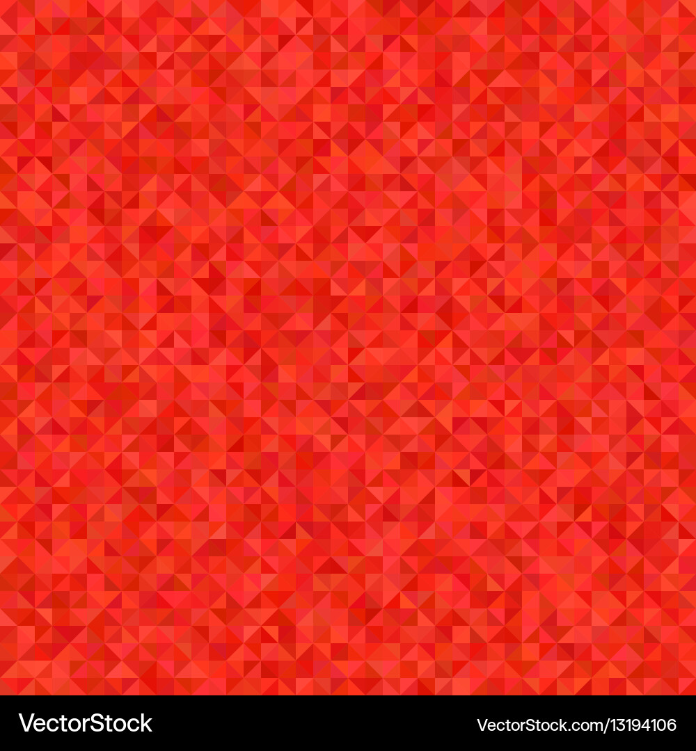 Red triangle mosaic pattern background design vector image