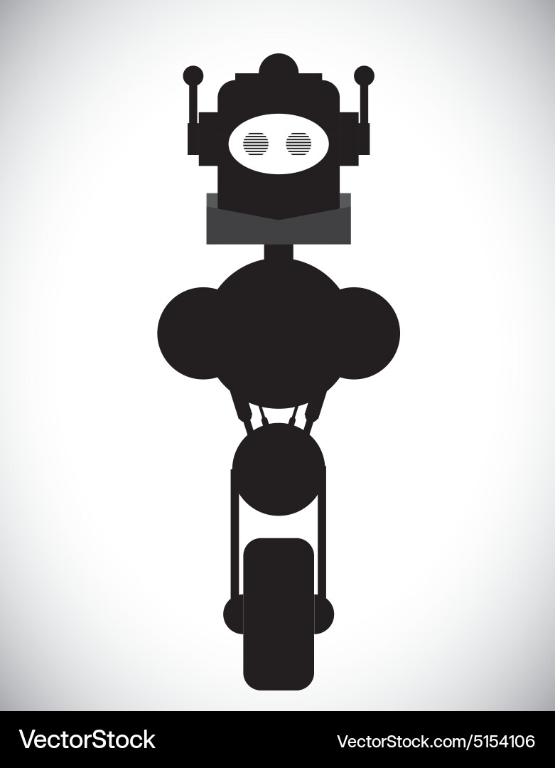 Robot design vector image