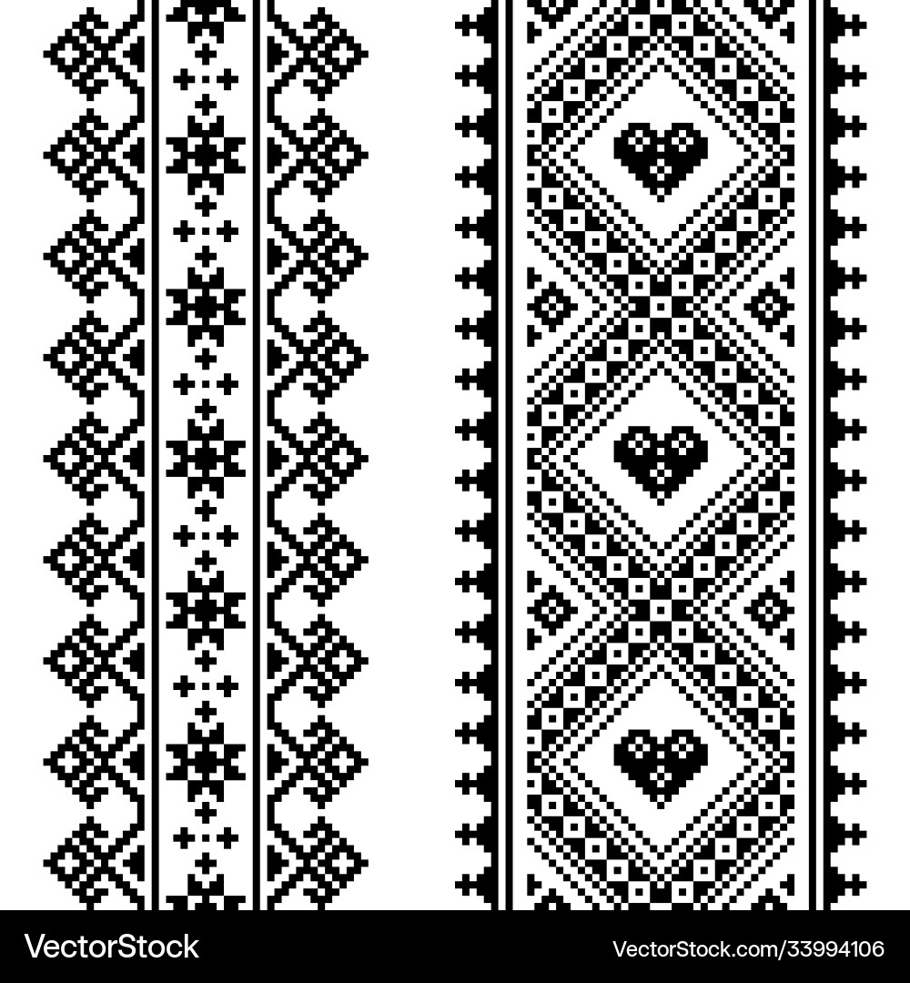 Traditional ukrainian belarusian pattern Traditional ukrainian belarusian pattern vector image