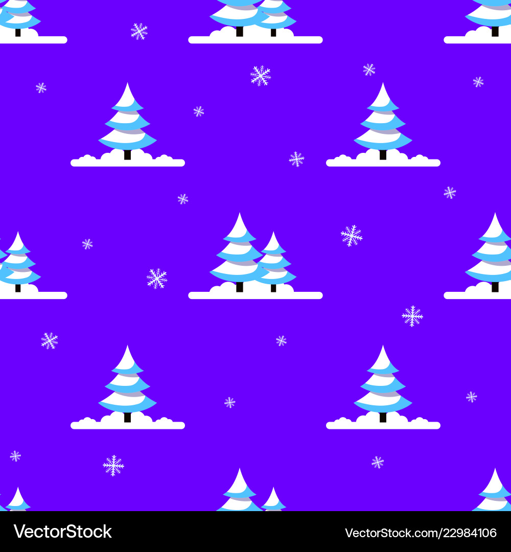 Winter Snowflake Pattern vector image