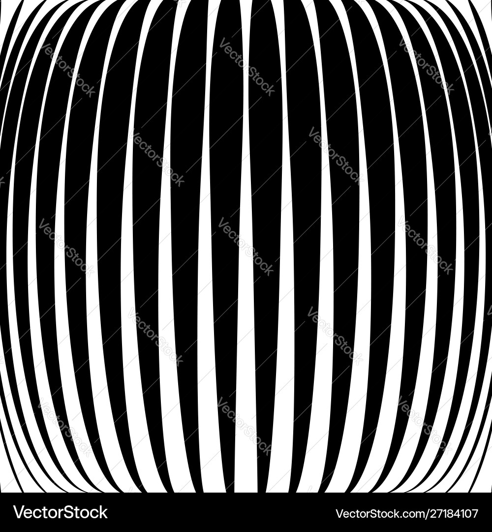 3d circular burst convex globe sphere orb distort Vector Image