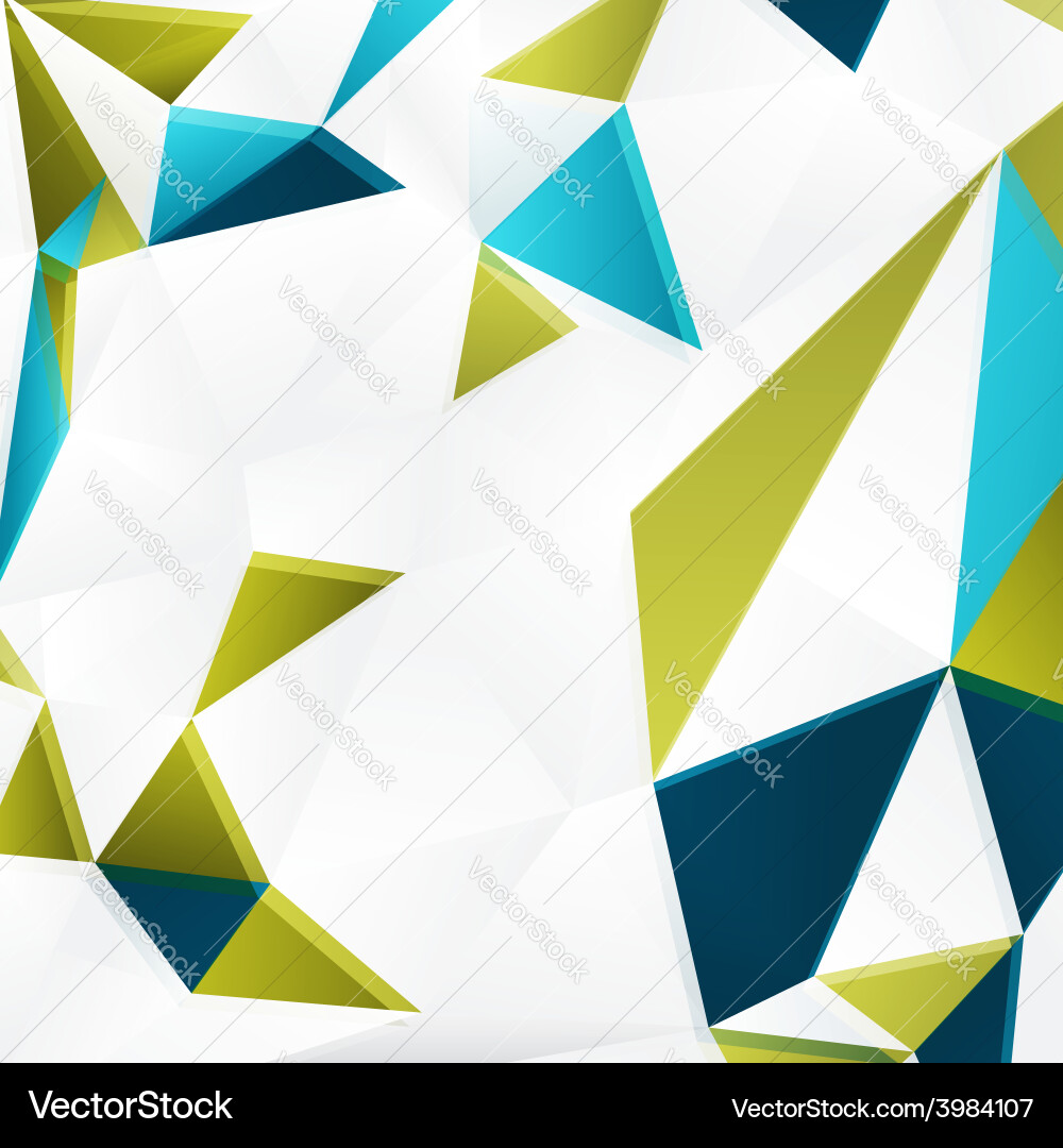 Background with color triangles vector image