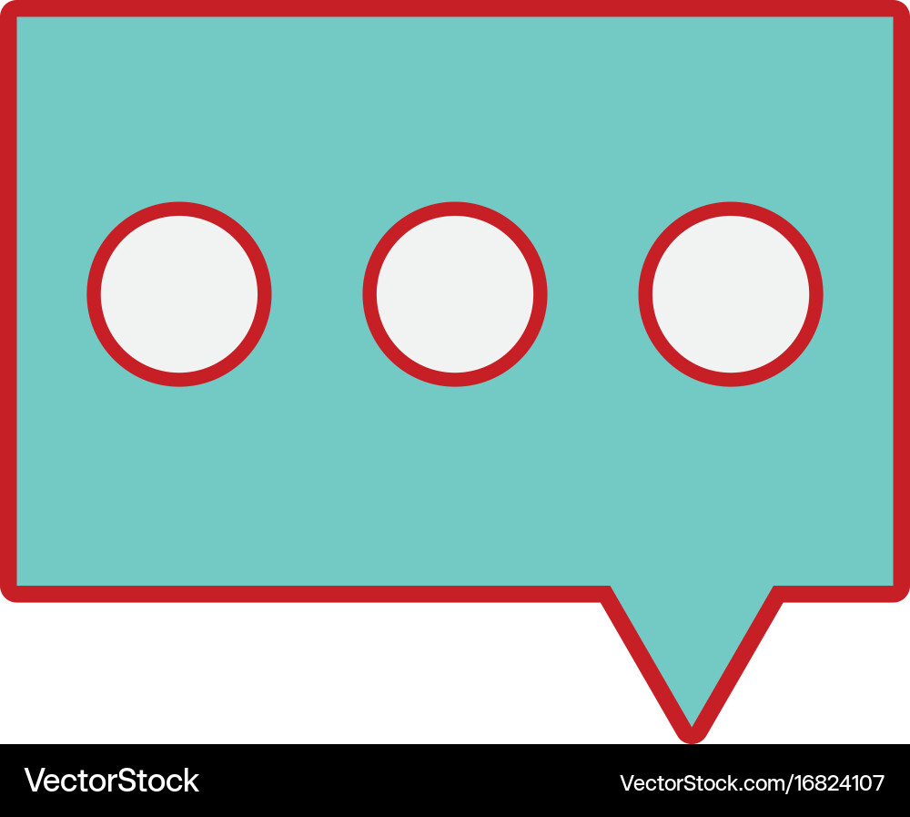 Chat bubble to dialogue message text Vector Image