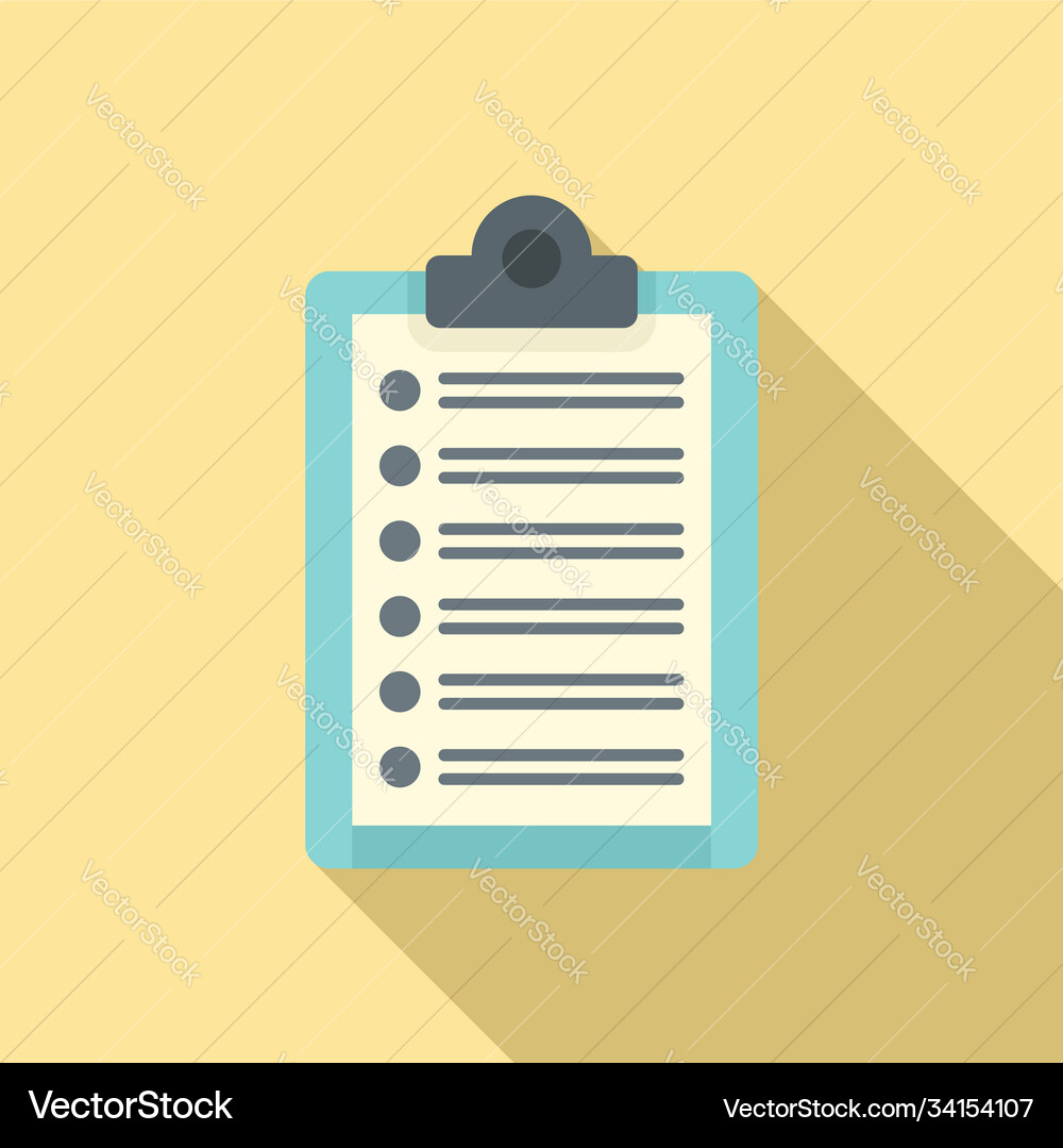 Library to do list icon flat style Vector Image