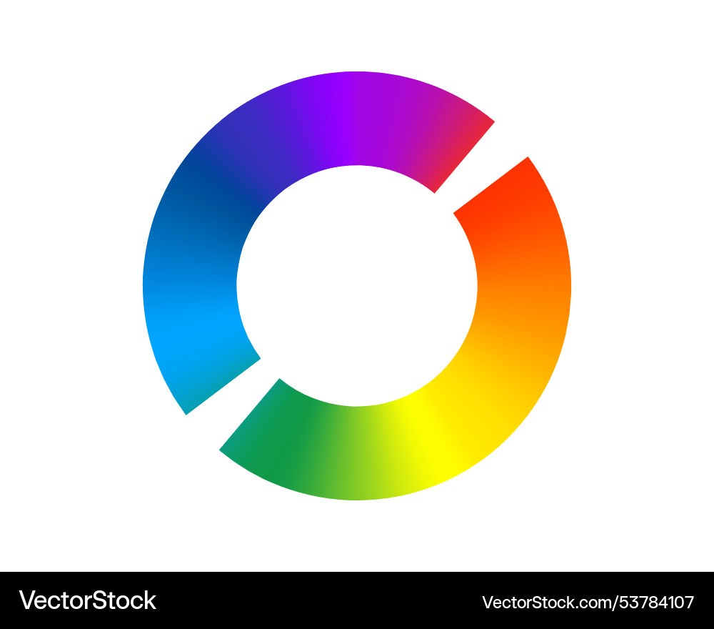 Loading bar status icon loaded rainbow icons Vector Image