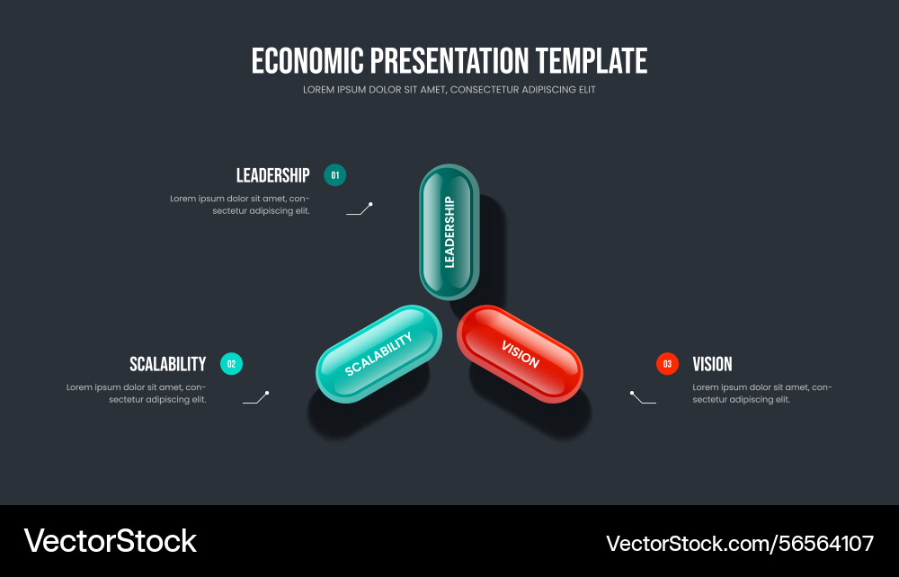 Professional development slide design visual Professional development slide design visual vector image