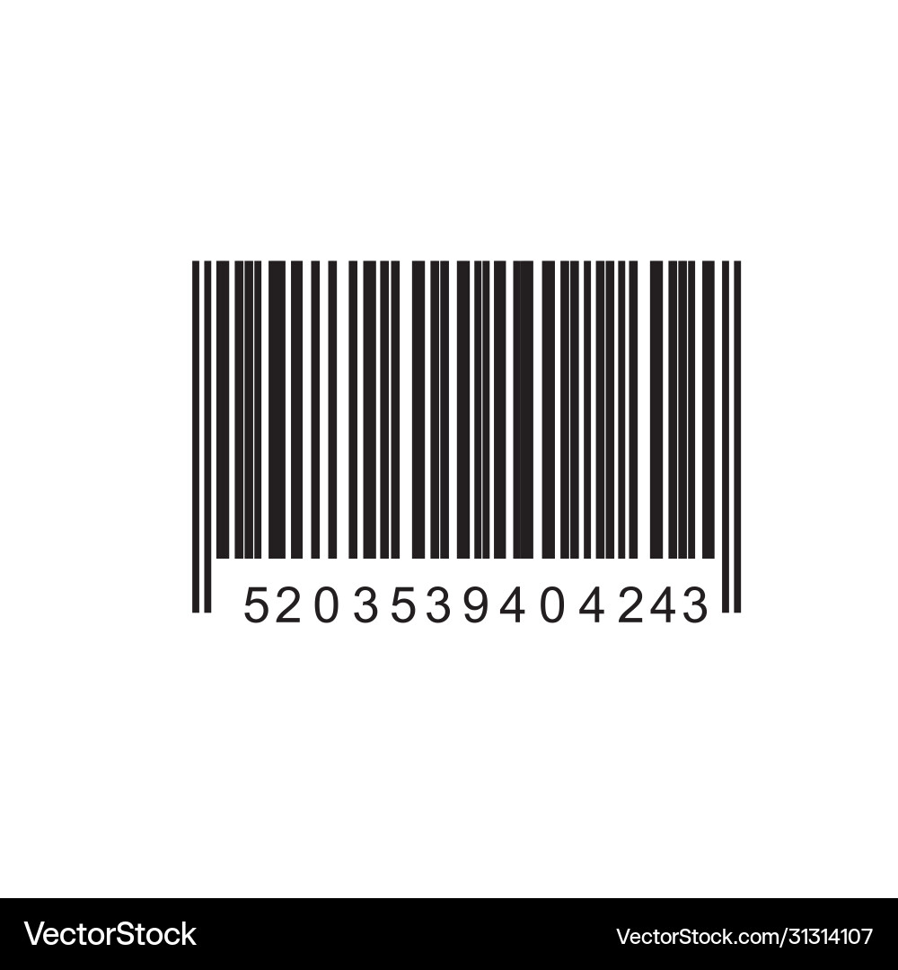 Qr codes barcodes vector image