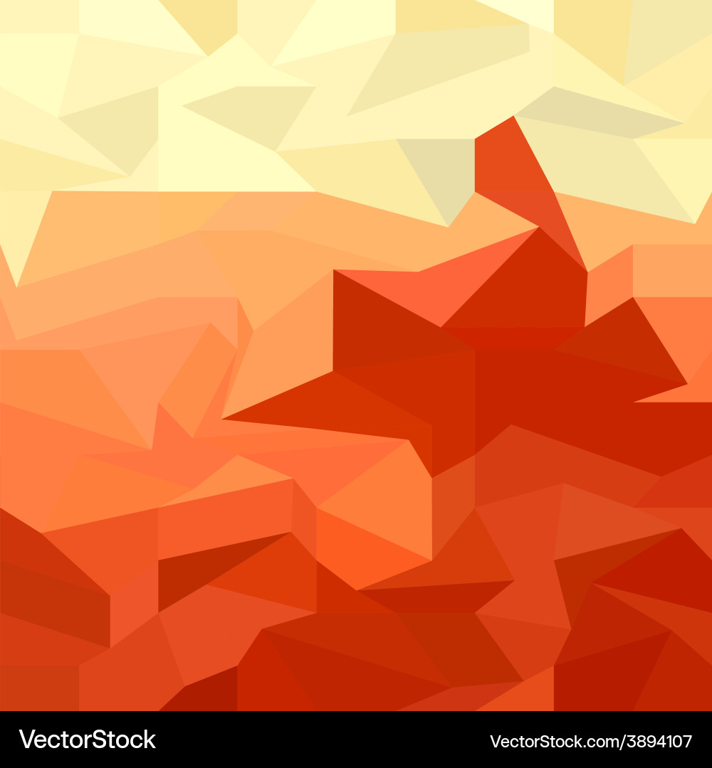 Red abstract low polygon background Vector Image