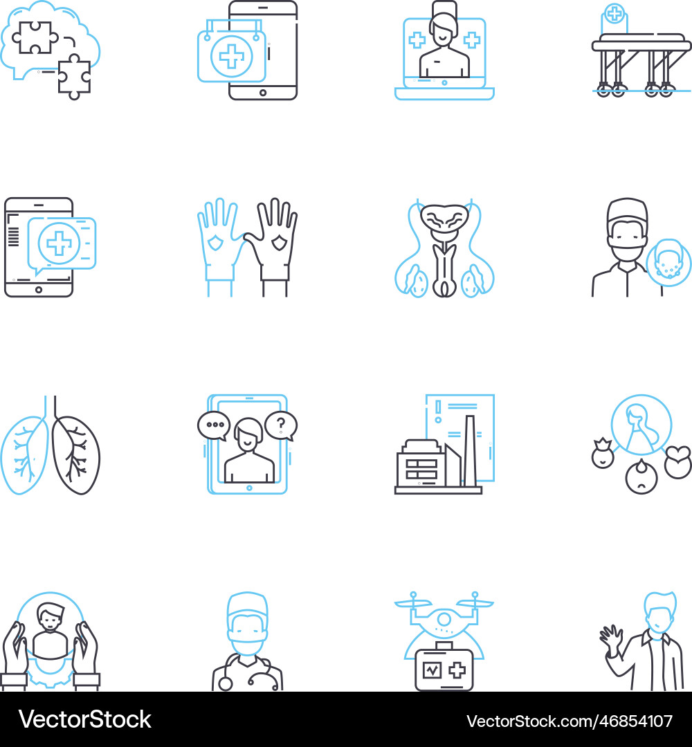 Skeleton lineare Icons set bs anatomie skeletal Skeleton lineare Icons set bs anatomie skeletal vektorbild
