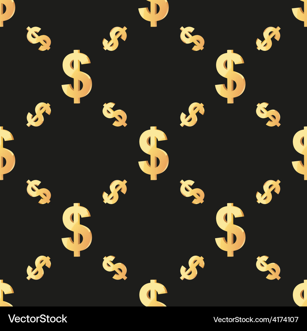 Universal seamless patterns tiling finance vector image