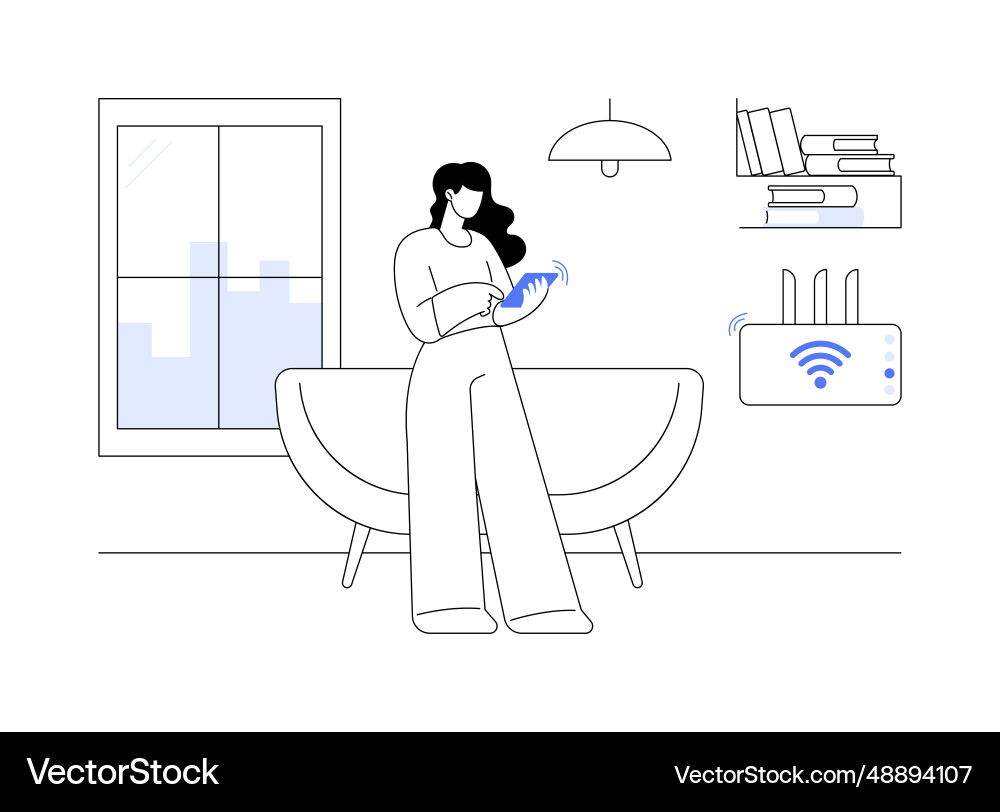 Wireless Network Connection vector image