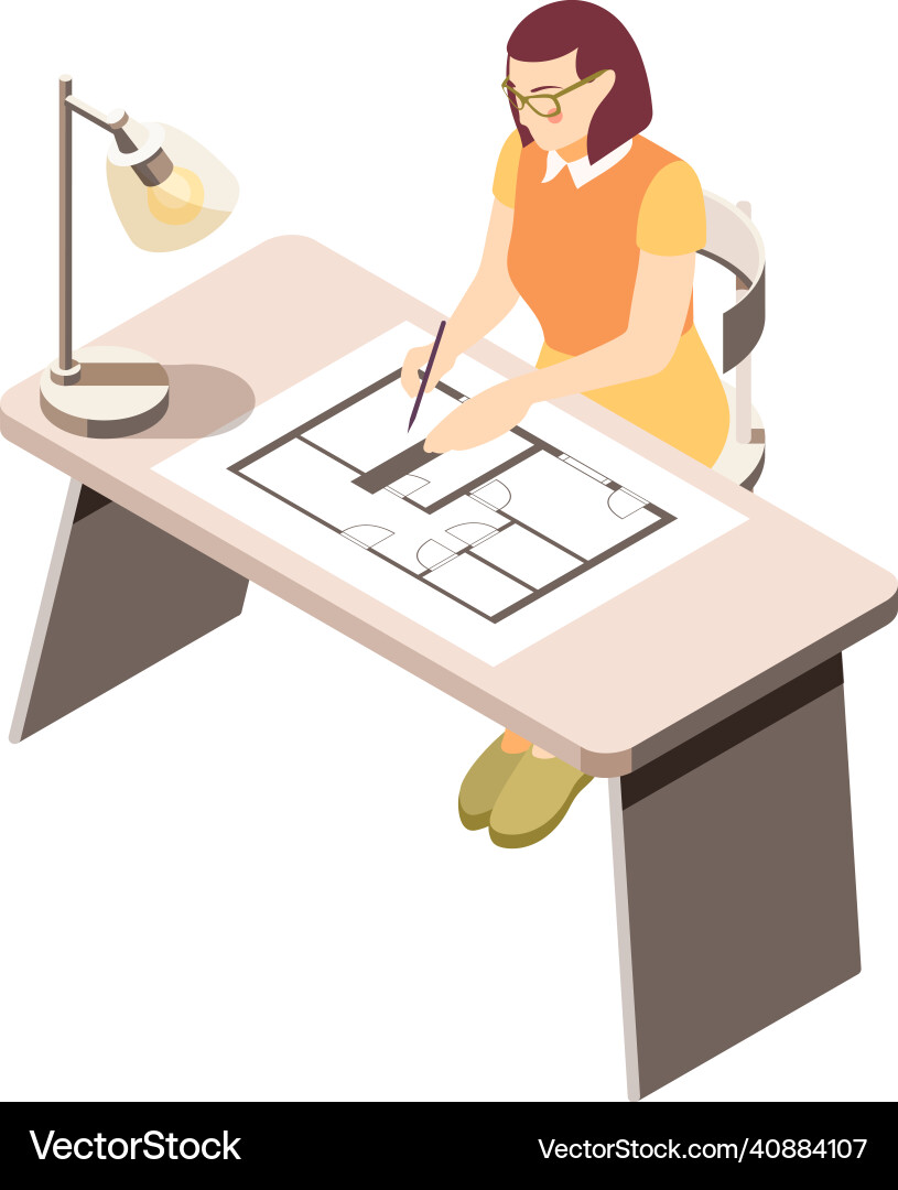 Working on project composition Vector Image