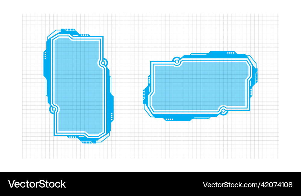 Abstract futuristic background of hud ui display Abstract futuristic background of hud ui display vector image