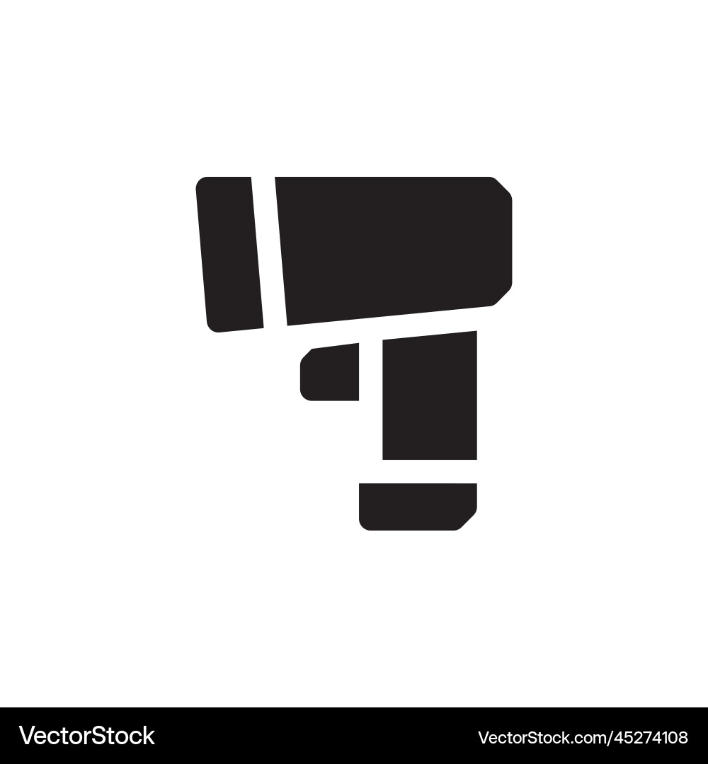 Barcode reader icon computer component solid Barcode reader icon computer component solid vector image
