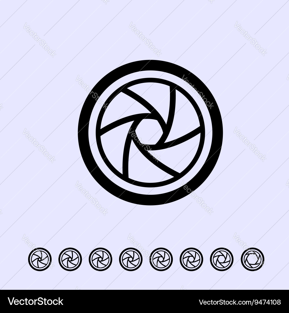 Camera Shutter Icon vector image
