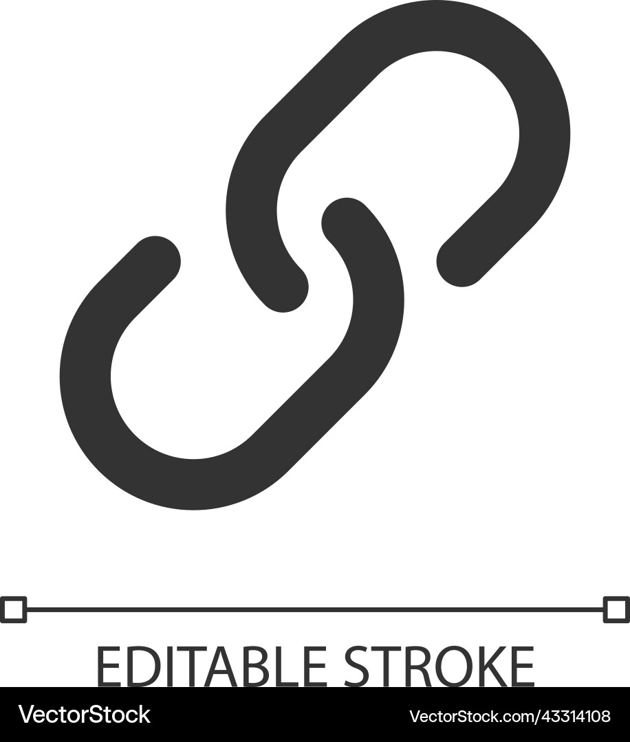 Resources & Links Chain Icon vector image