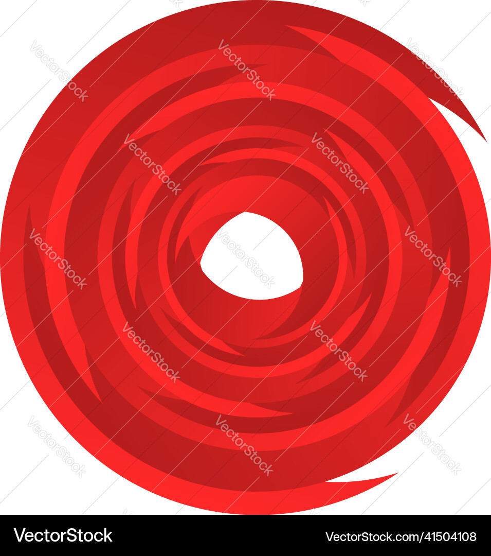 Spiral swirl twirl rotating segmented circle Vector Image