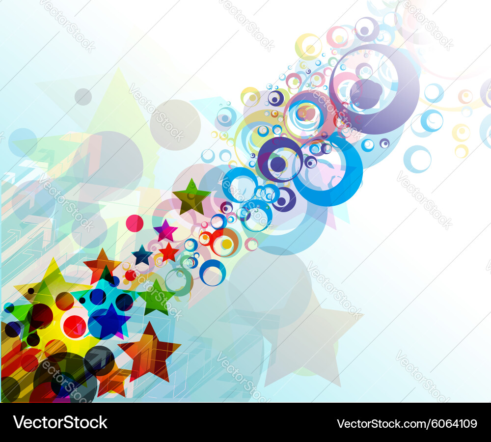Abstract colorful circle background Vector Image