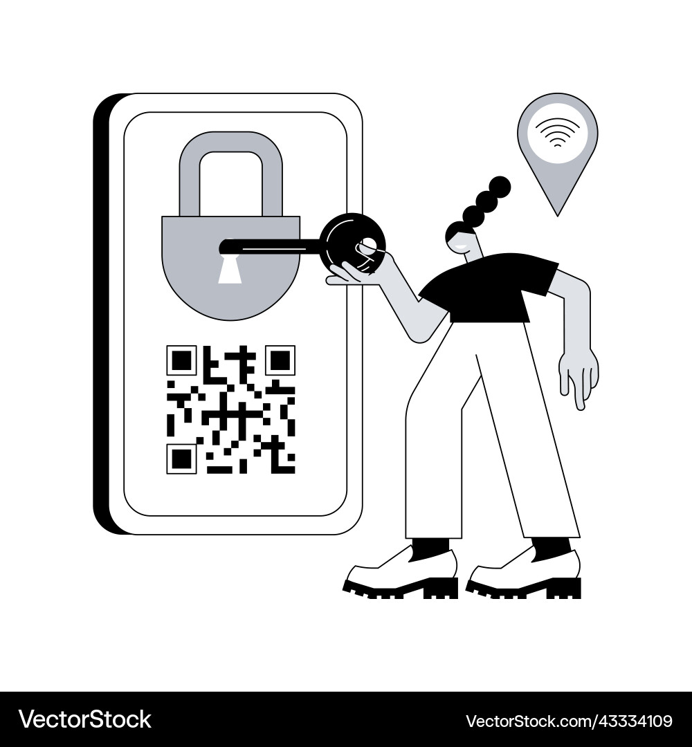 Access control system abstract concept Access control system abstract concept vector image