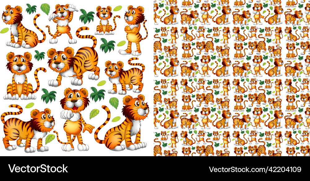 Cute animals cartoon set on white background Cute animals cartoon set on white background vector image