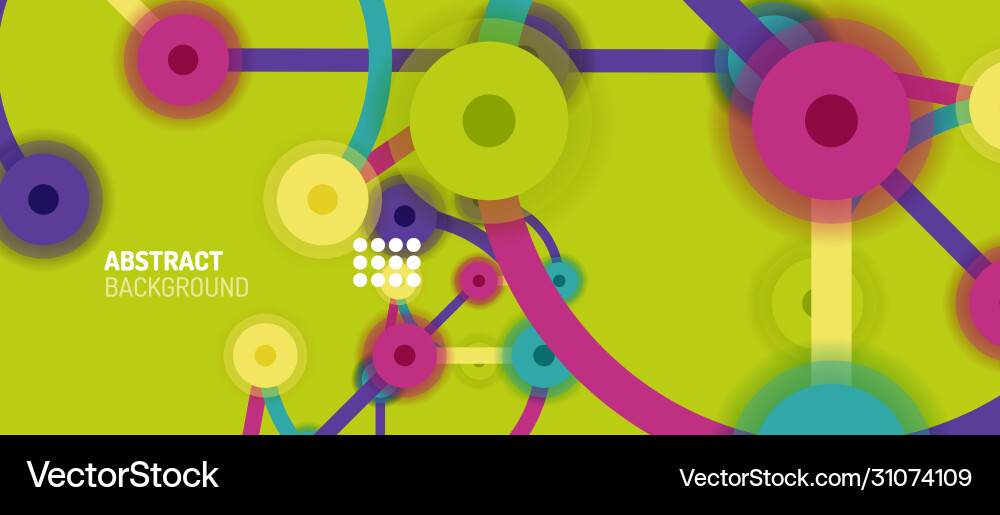 Geometric Abstract Network Background vector image