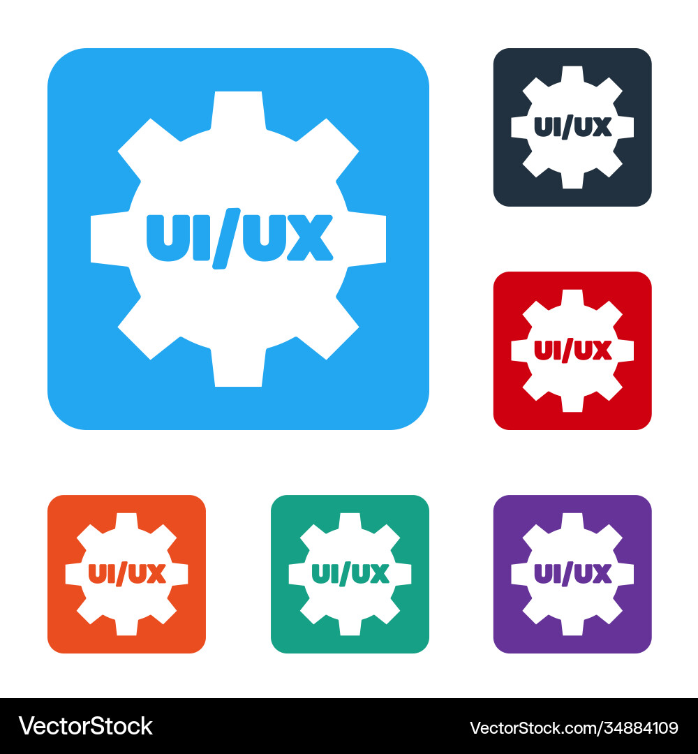 White ui or ux design icon isolated on White ui or ux design icon isolated on vector image